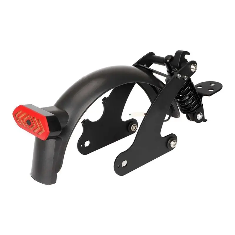 ABUE-V4 Hydraulic Rear Suspension Kit For Xiaomi Pro/Pro2 E-Scooters Includes Turn Signal Mudguard Bracket Model Red V4