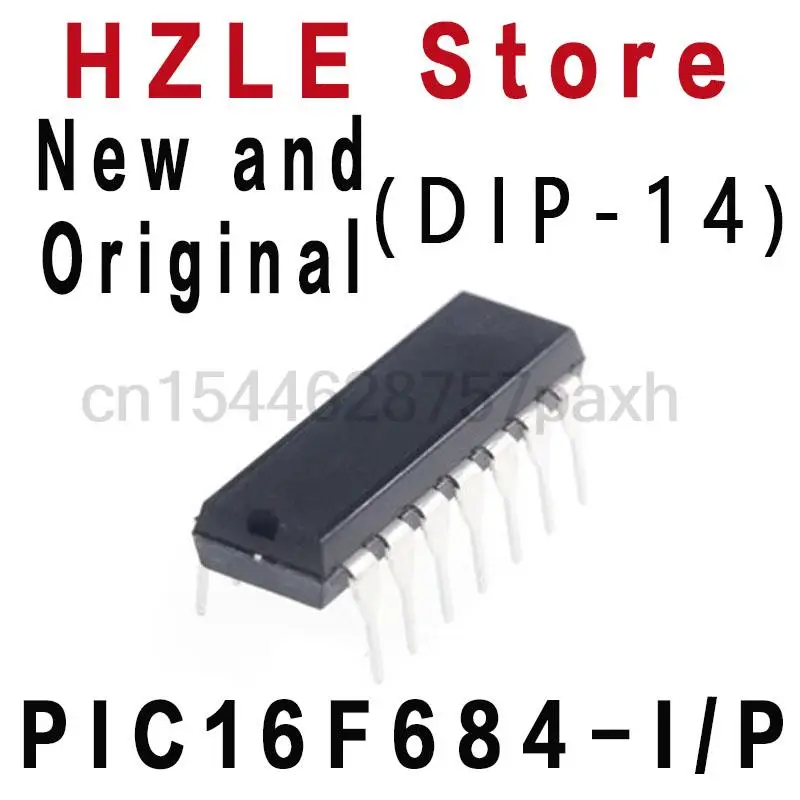 10PCS New and Original PIC16F684 I/P DIP-14 RONNY IC PIC16F684-I/P 