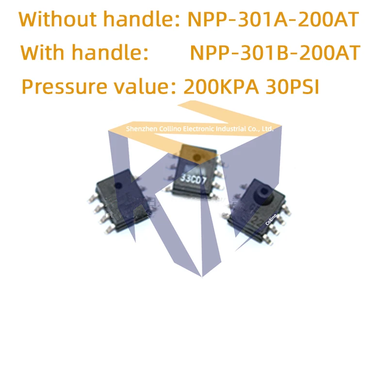 1pcs NPP-301A-200AT NPP-301B-200AT Silicon Pressure Sensor 200KPA 30psia for Tire Pneumatic Control