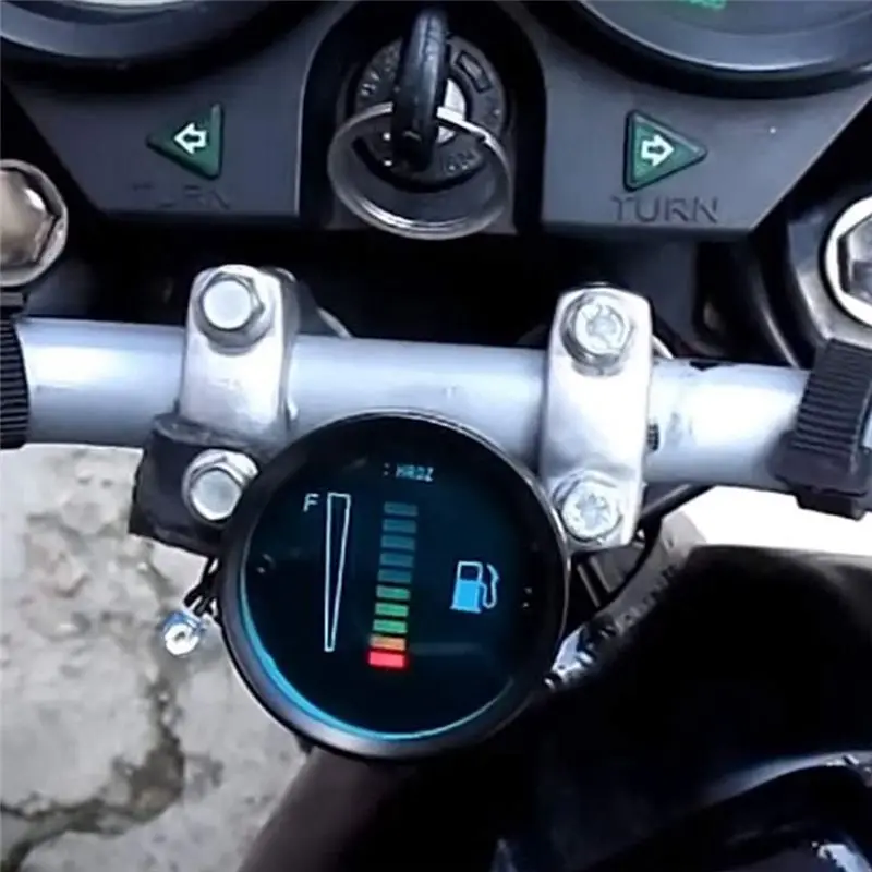A60E-4X 24V 2 Inch 52Mm Universal Car Motorcycle Fuel Level Meter Gauge LED Light Display Fuel Tank Gauge Boat Truck RV view 6
