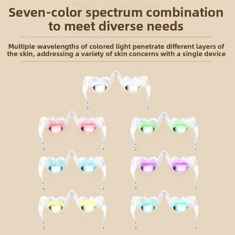 Electric Household Color Light Eye Massager, Eye Fatigue Relief, Dark Circles Hot Compress