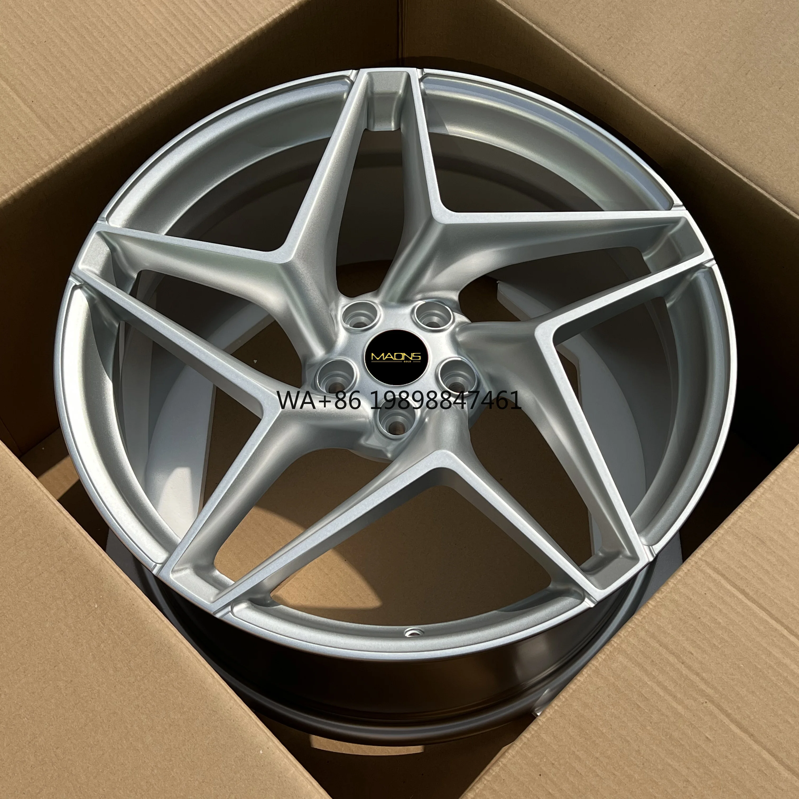 

Кованые диски REP 5519F 20 дюймов 5-114.3 с 67.1 MGMF SMF BMF, 5 спиц, быстрая доставка, готовы к отгрузке для RariFar F8