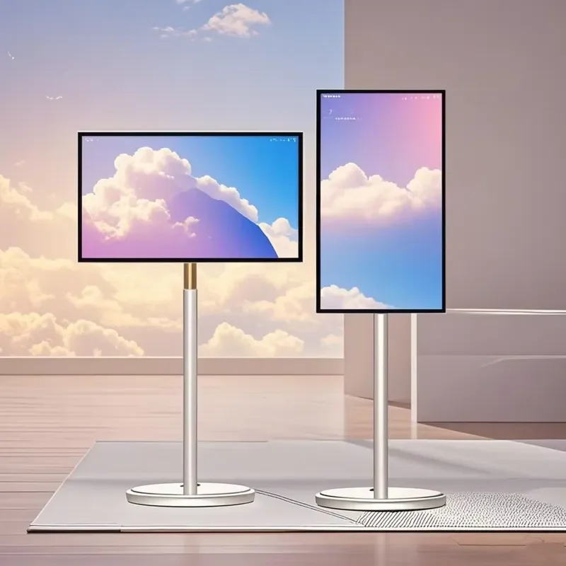 24 Inch Touch Screen Gaming Por Android Smart TV Mobile Display with Stand for Home Office Entertainment Use