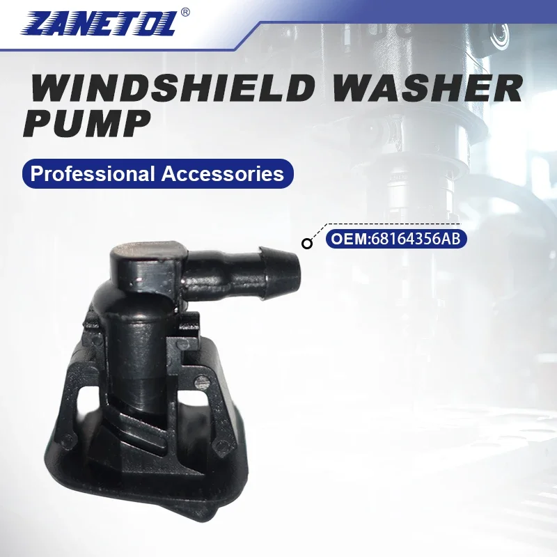 Zhenyan Windshield Washer Nozzle Hot New Model Metal Hardware for JEEP WRANGLER 2013~2017 JEEP WRANGLER JK 2018 68164356AB 58133