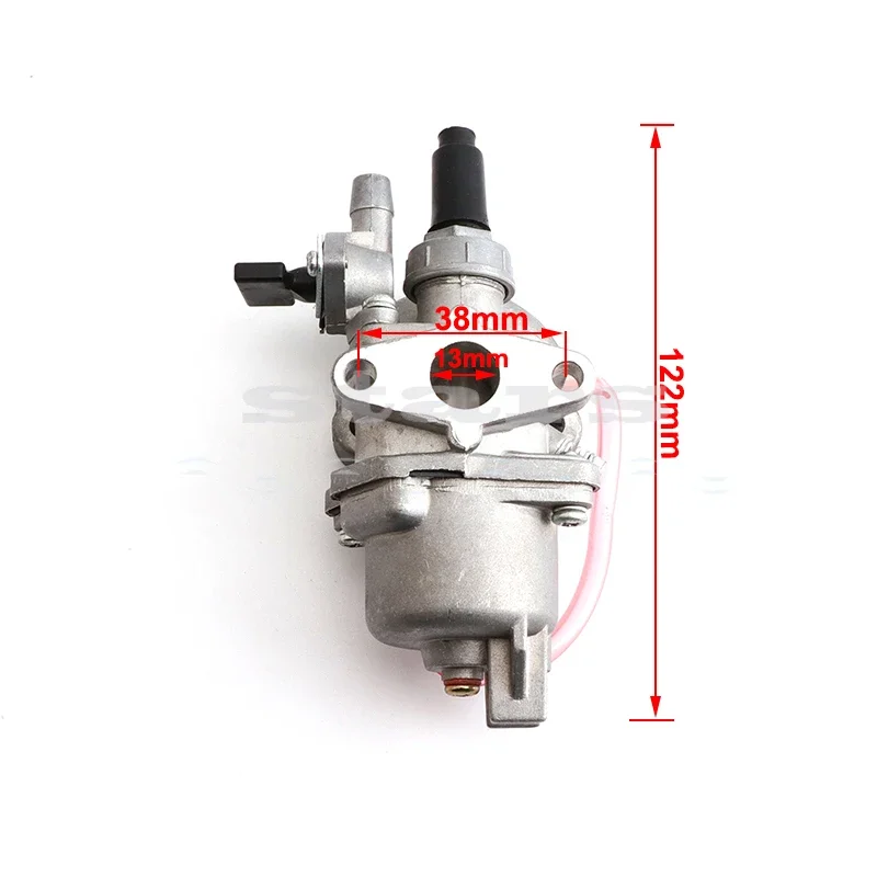 Carburetor Carb Carby + Steel 44mm Air Filter Blue + Stack 47cc 49cc Mini Moto Dirt Pocket Bike ATV Quad Minimoto Minicross