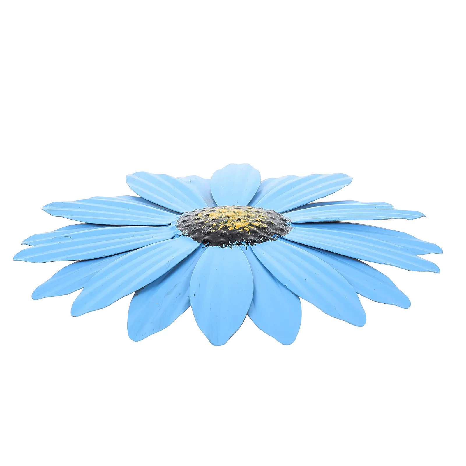

Simulated Flower Decorations Wall Floral Metal Pendant Hanging Blue Flowers for