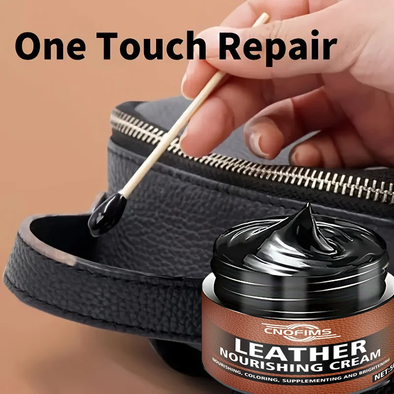 50g Leather Edge Repair and Color Restoration Cream - Fast Drying, Durable, Smooth to the Touch Formula for Worn Edges, Peeling