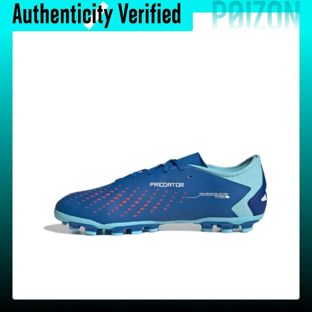 Adidas PREDATOR ACCURACY.3 Lace Up AG Artificial Ground Soccer Shoes Unisex Blue White IG5169