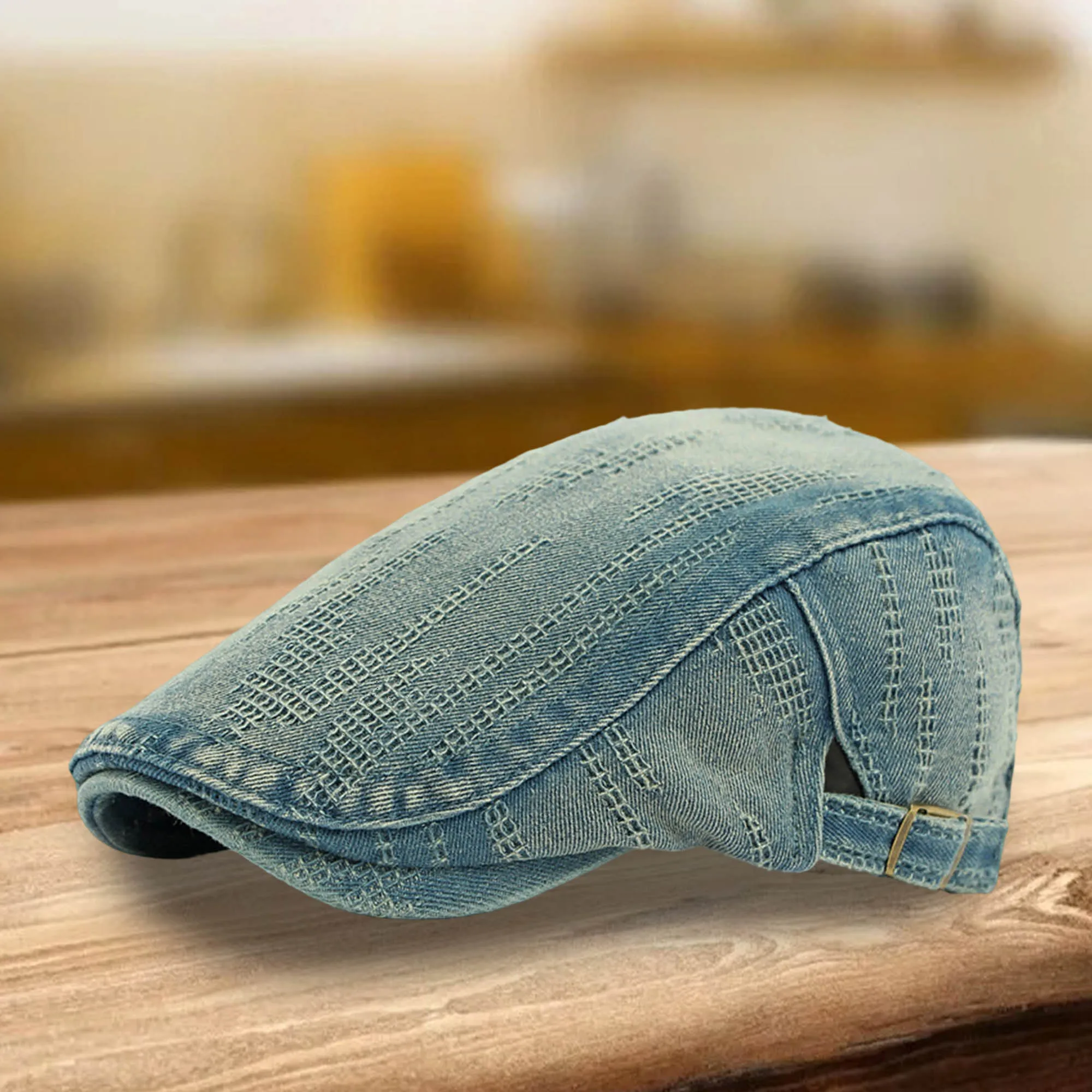 

Vintage Style Corduroy Newsboy Cap with Embroidered Floral Pattern for Casual Outings Picnics and Weekend Getaways