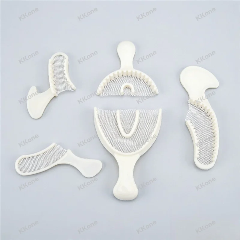 100Pcs Dental Clinic Disposable Impression Mesh Tray Bite Registration Net Tray Dentist Working Teeth Holding Tools