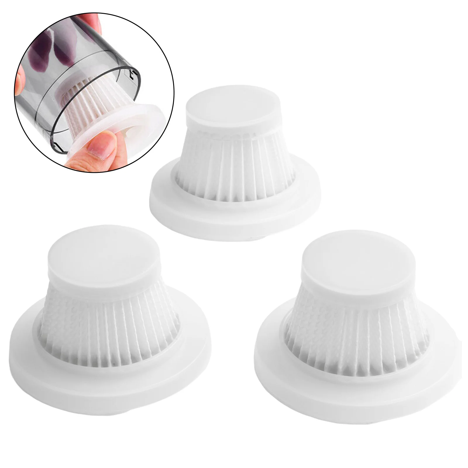 10/3Pcs Vacuum Cleaner Replacement Filter For Filter Cartridge Replacement Set- Reliable Accessories Cleaning Tools