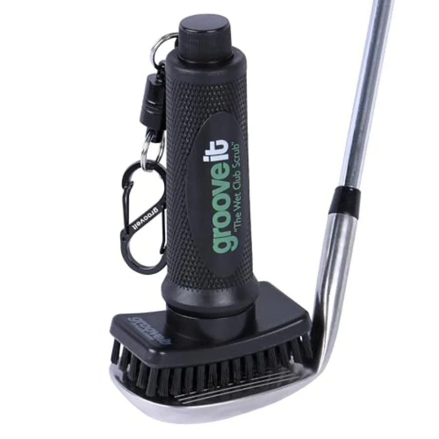 

The Wet Club Scrub Golf Water Brush - 3 Year Warranty - Anti-Leak Design - Magnetic Brush with Nylon-Bristle Head - Patented Pu