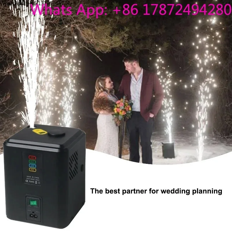 4 PCS One Set Mini Cold Spark Machine Dj Party Stage Cold Sparkler Machine Remote Control Cold Fountain Spark Machine