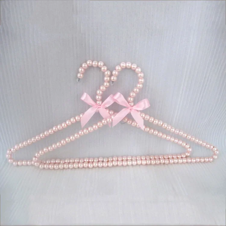 10pcs/lot 40cm Adult Plastic Hanger Pearl Hangers For Clothes Pegs Princess Clothespins Wedding Dress Hanger