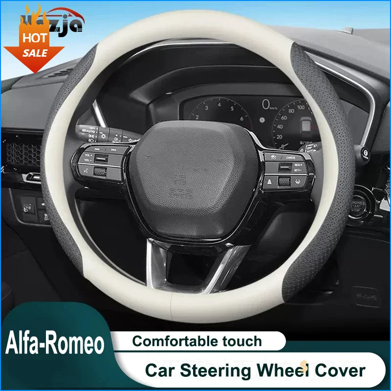 

Leather Car Steering Wheel Cover for Alfa Romeo GT 156 GTV Spider 147 166 86 8c 159 Brera 2003 2004 2005 Interior Accessories