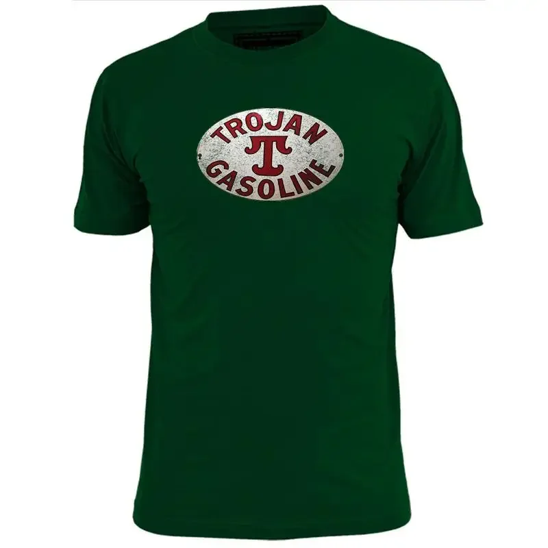 Mens Trojan Vintage Motor Oil T Shirt Retro Petrol Gas