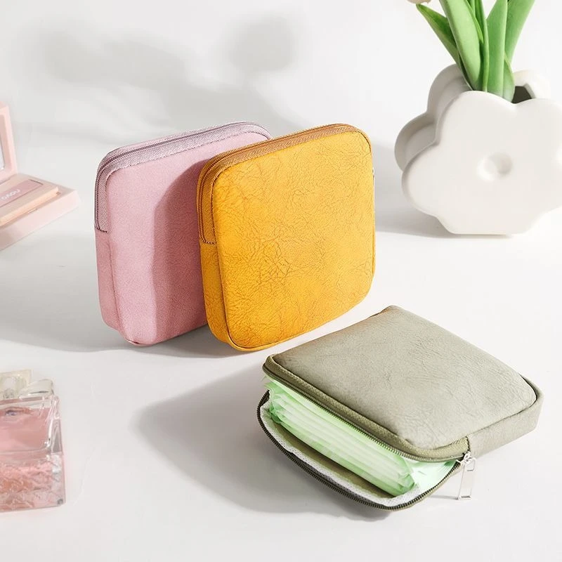 Sanitary Napkins Organizer Bags Women Portable Makeup Lipstick Travel Organizer Bag Multifunctional Mini Earphone Storage Pouch