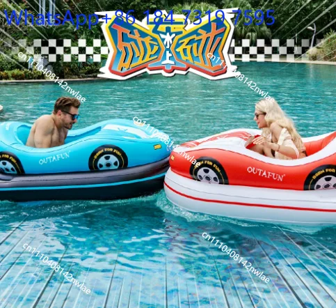 New Product Electric Inflatable Float Bumper Car Water Propeller Power   Boat Float