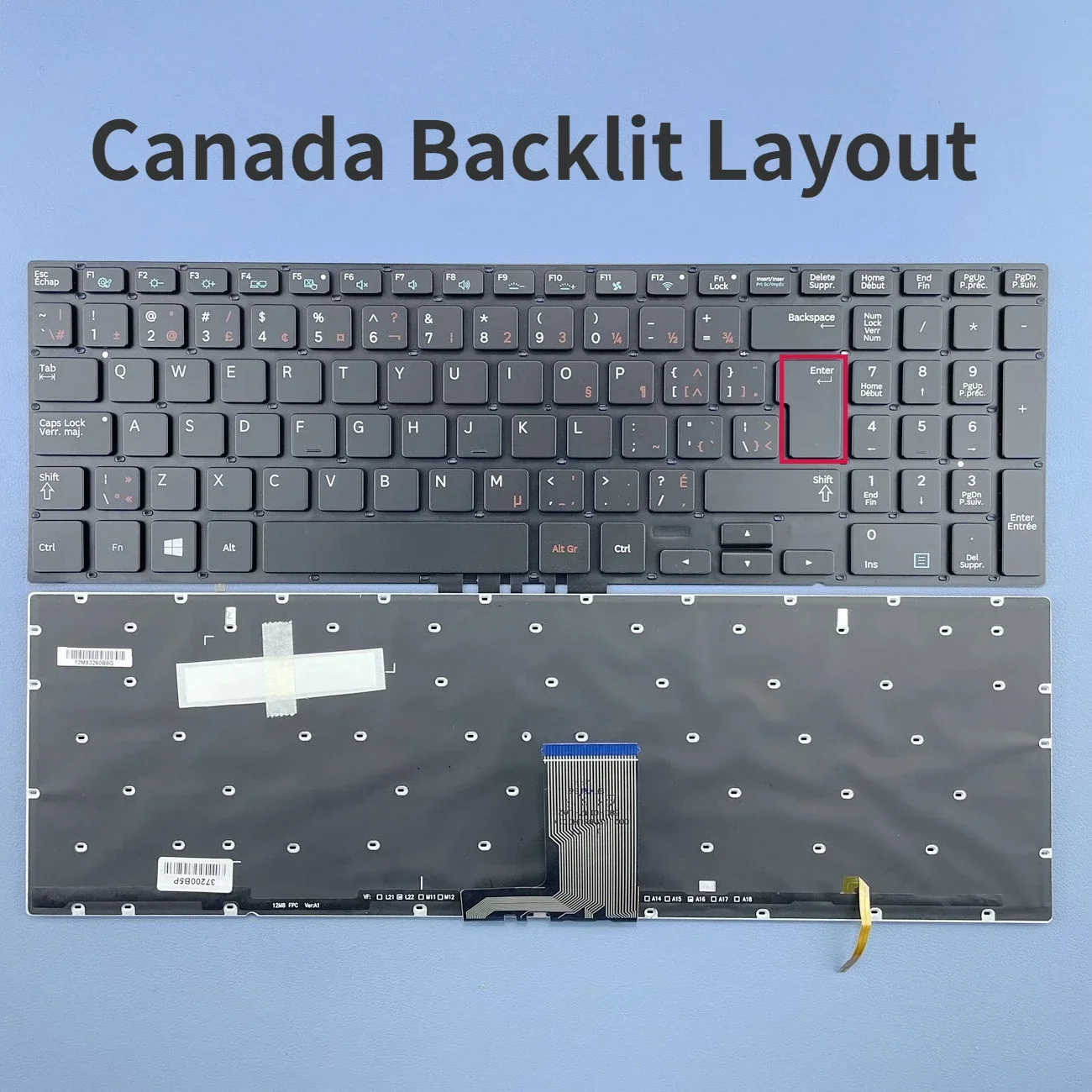 Canada Backlit Keyboard for Samsung NP880Z5E NP870Z5E NP770Z5E NP780Z5E NP670Z5 670Z5E NP670Z5E-X01CL -X02CL Ativ Book 6