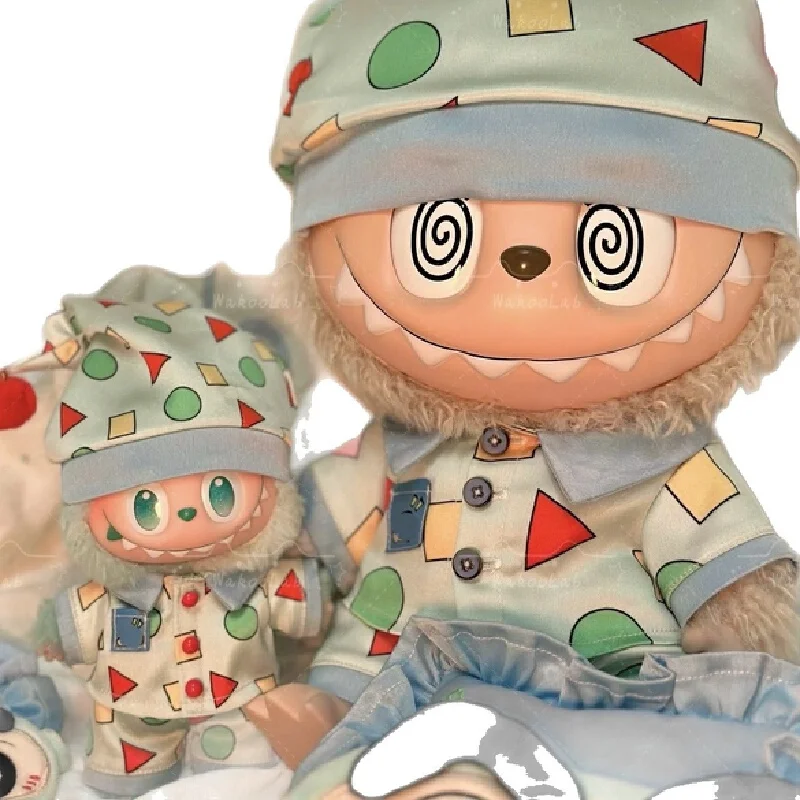 첫 번째, 두 번째, 세 번째 세대의 래브라도 인형용 옷만 있고 인형은 없습니다. 17cm 귀여운 만화 잠옷으로 옷을 입혀주세요.