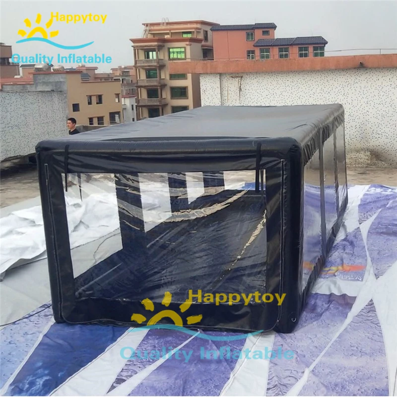 Customized 0.6Mm PVC Tarpaulin Inflatable Car Tent Shelter Show Case Room