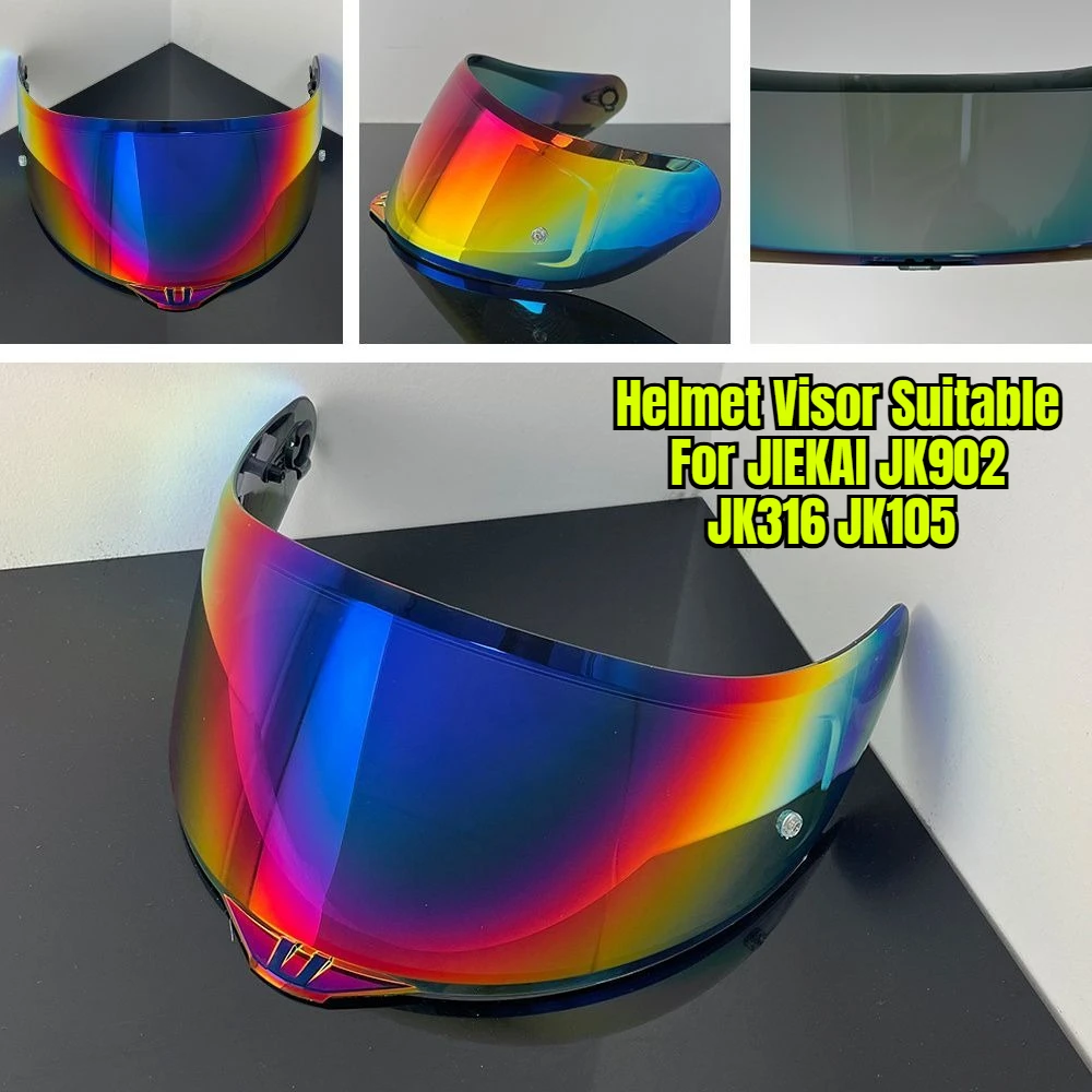 

Visor Suitable For JIEKAI JK902 JK316 JK105 Face Shield Visor Windshield Sunshield Anti-UV Helmet Accessories Visière Moto