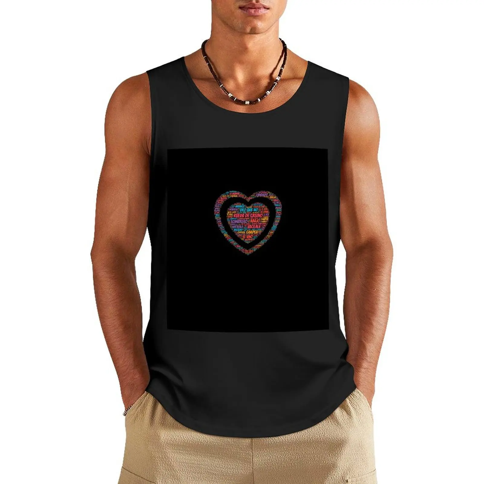 Rueda de Casino Salsa Latin dance Tank Top Vest sleeveless vests t-shirts for men