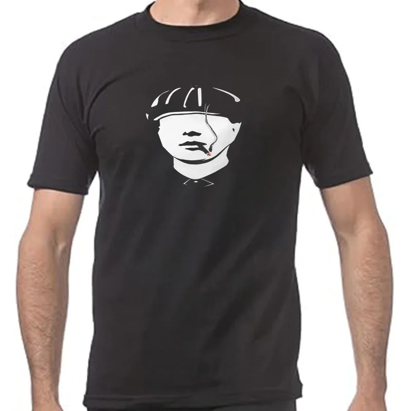 Fashion T Shirt Men Designer Peaky Blinders T-shirt 100% Cotton  Oversized  Round Nevk Men Clothing Top