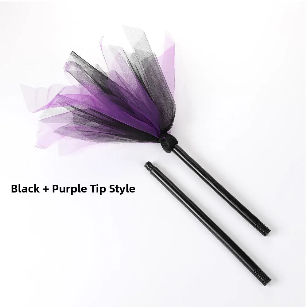 New loween Witch Brolay Par Supplies Detachable iny Children's Decoration Women's Sle Removable Sparkly Witch Broom