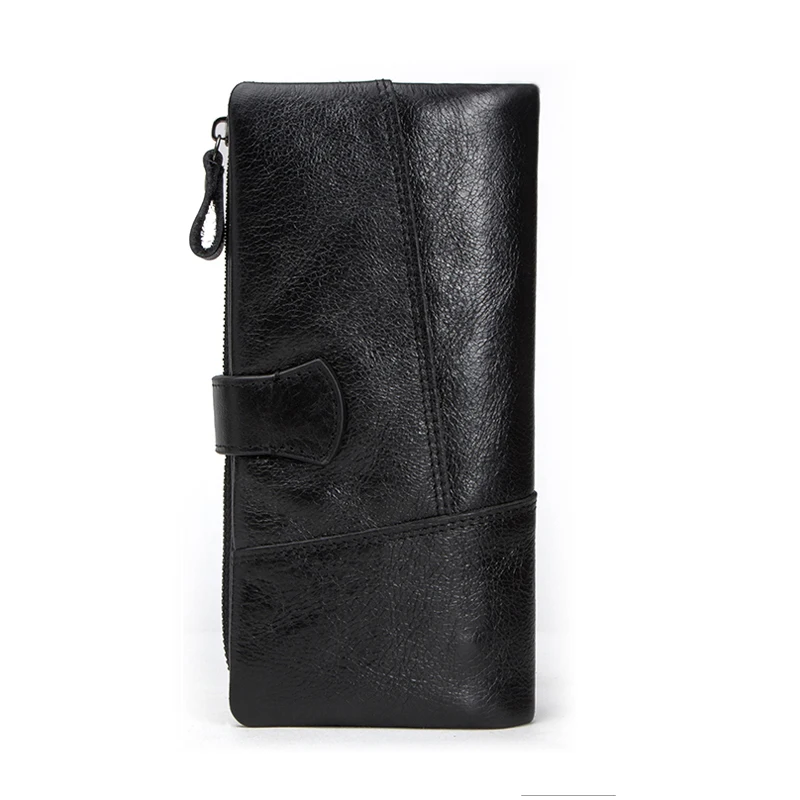 CONTACT'S Wallet Women Fashion Coin Purse for Ladies Genuine Leather Long Clutch Wallets with Cell Phone Bags Card Holder