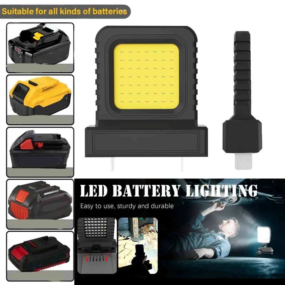 Acessórios para Ferramentas Elétricas 21V, Luz de Trabalho LED, Holofotes Universais para Bateria Makita, para Uso em Construção ao Ar Livre