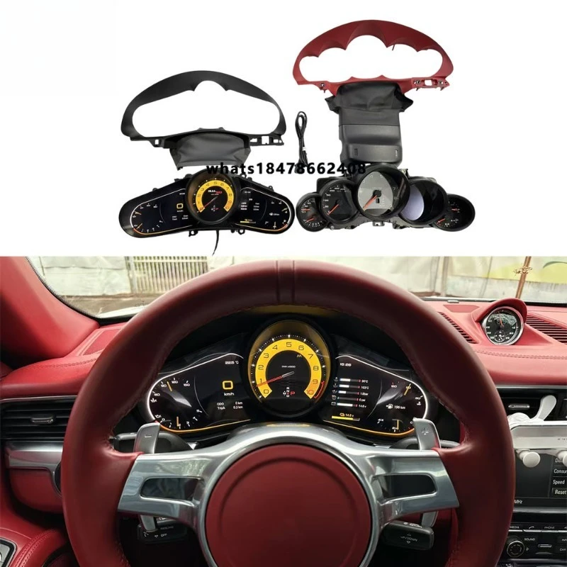 

High End Auto Meter Display Screen Lcd Dashboard Digital Instrument Cluster for 991 911.1 911.2 2012-2019