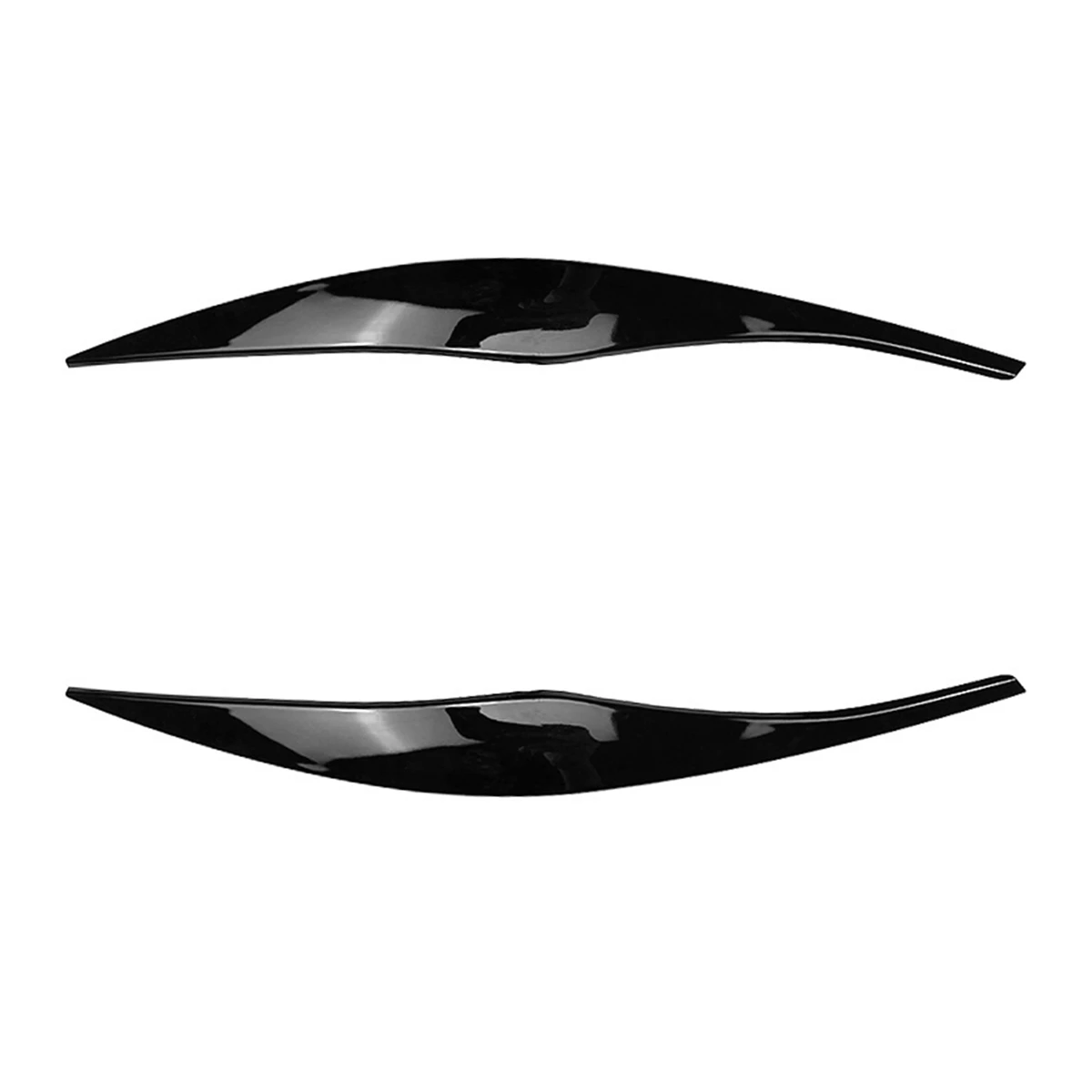 

For BMW 3-Series E90 E91 320I 330I 2005-2012 Front Headlight Cover Garnish Strip Eyebrow Cover Trim Sticker Glossy Black