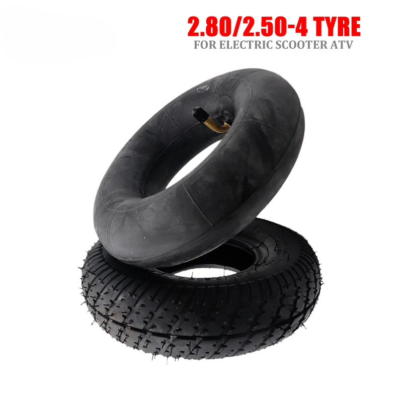 9 Inch 2.80/2.50-4 Tire Inner Tube Outer Tyre for Electric Scooter Front or Rear Pneumatic Wheel Accessories