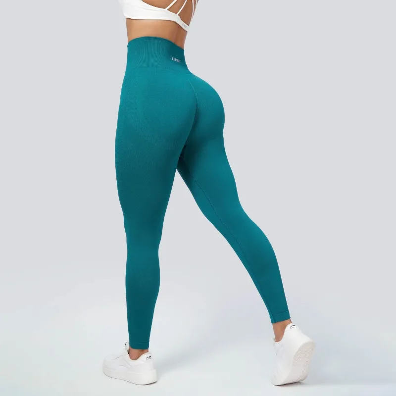 Invisible Open Crotch Pants Large Size Seamless Knitted High-waisted Fitness Yoga Pants Peach Buttocks Trousers Elastic Sports