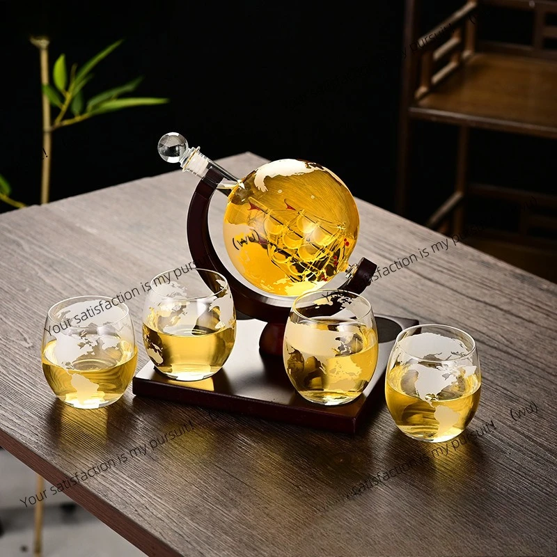 

Креативный графин со стеклянной бутылкой для виски, графин для моделирования глобуса, набор для рукоделия, графин с глобусом