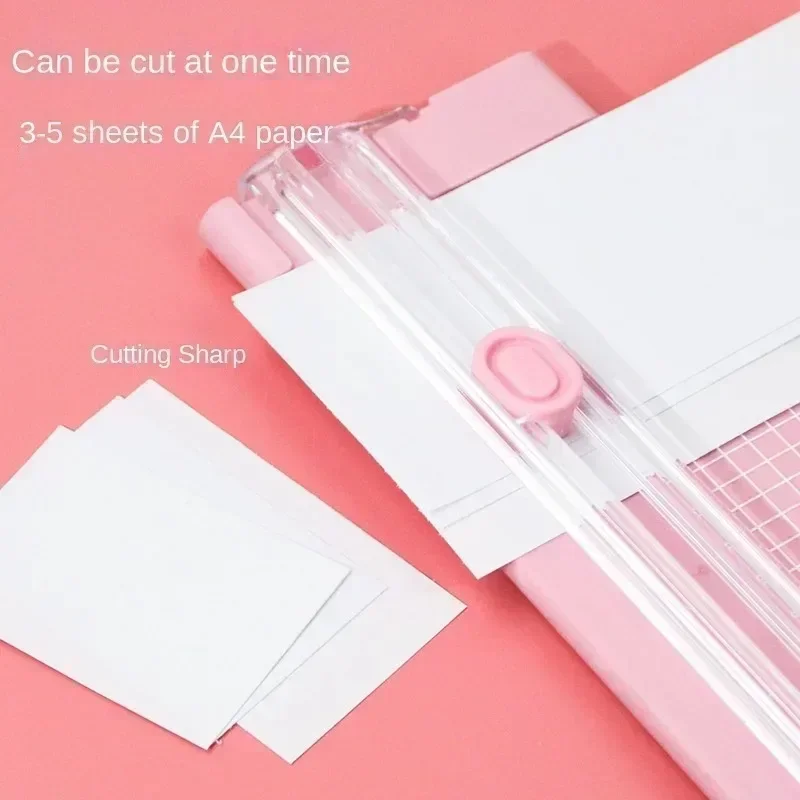 A4 Bidirectional Cutting Paper Cutter with Pull-out Ruler for Photo Trimmers Scrapbook Lightweight Cutting Mat Machine