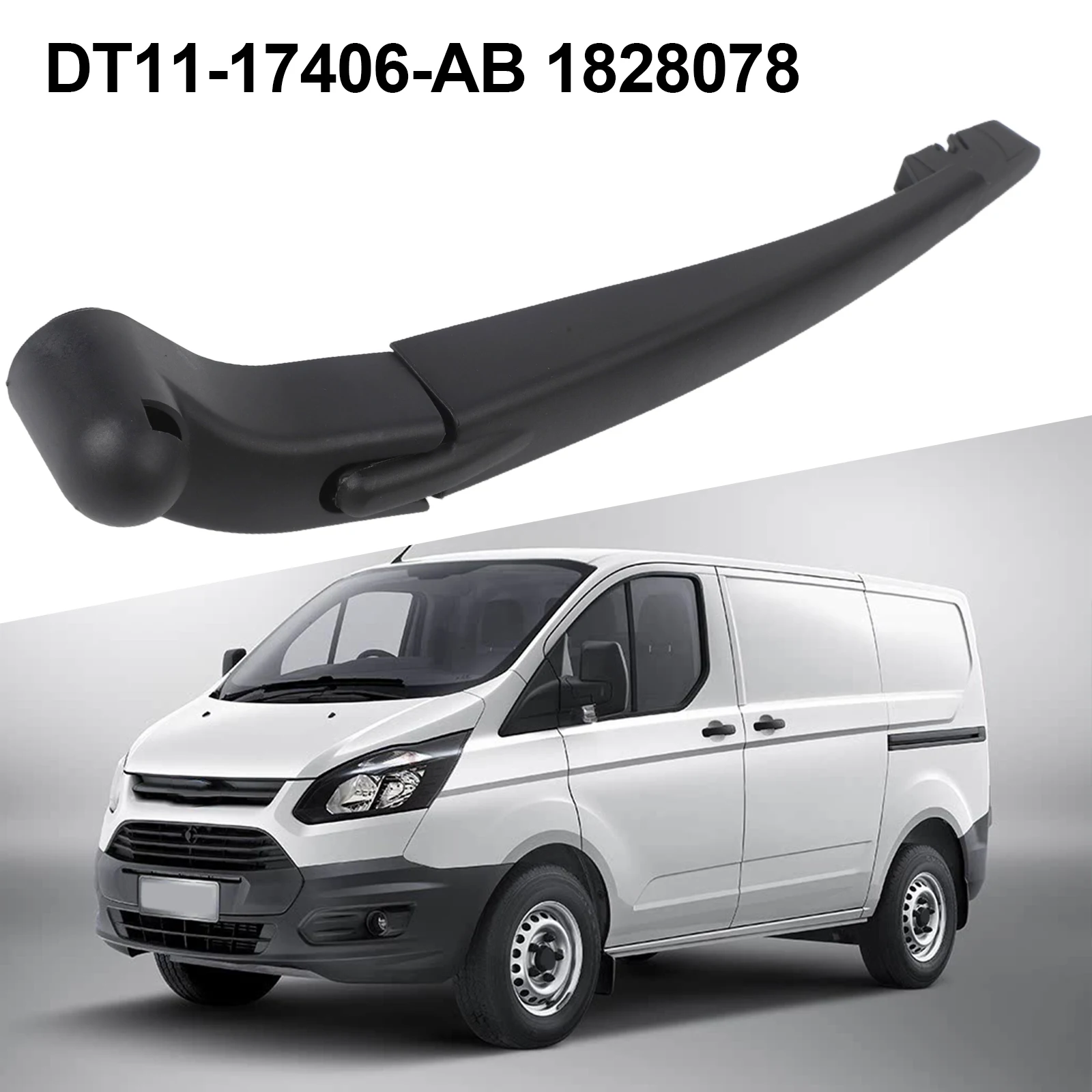 Sleek Black Finish Rear Windshield Wiper Designed For Ford\\\'s For Transit & For Tourneo Series Efficient Durability Assured
