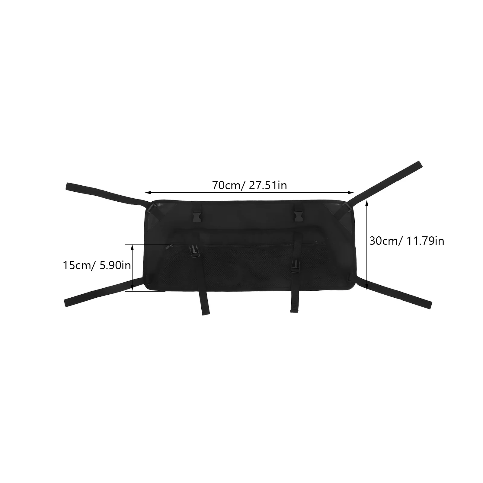 عربة قابلة للطي جيب جانبي أكسفورد حقيبة التخزين للطي التخييم سلة غسيل معلقة في الهواء الطلق المحمولة عربة تخزين كيس شبكي