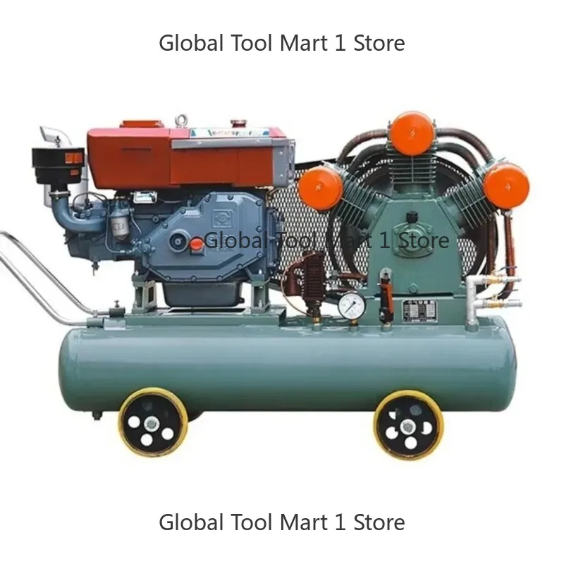 Por-ble D-iesel Air Compressor 2V-3.5/5 – 3.5m³/min Piston Type for Pneumatic Tools & Construction