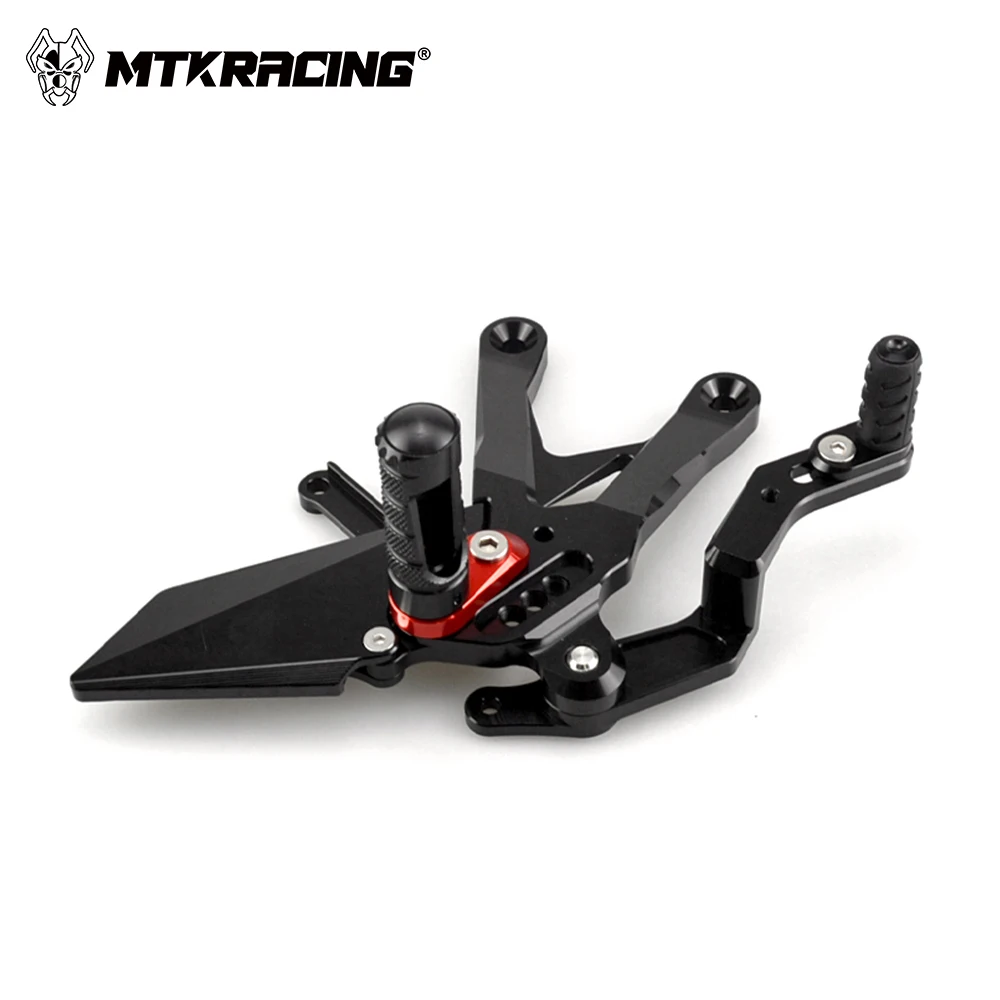 Estribos de pie MTKRACING para YAMAHA YZF-R1 2015-2024, juegos traseros, Pedal de elevación, estriberas traseras ajustables, Kit de freno de palanca