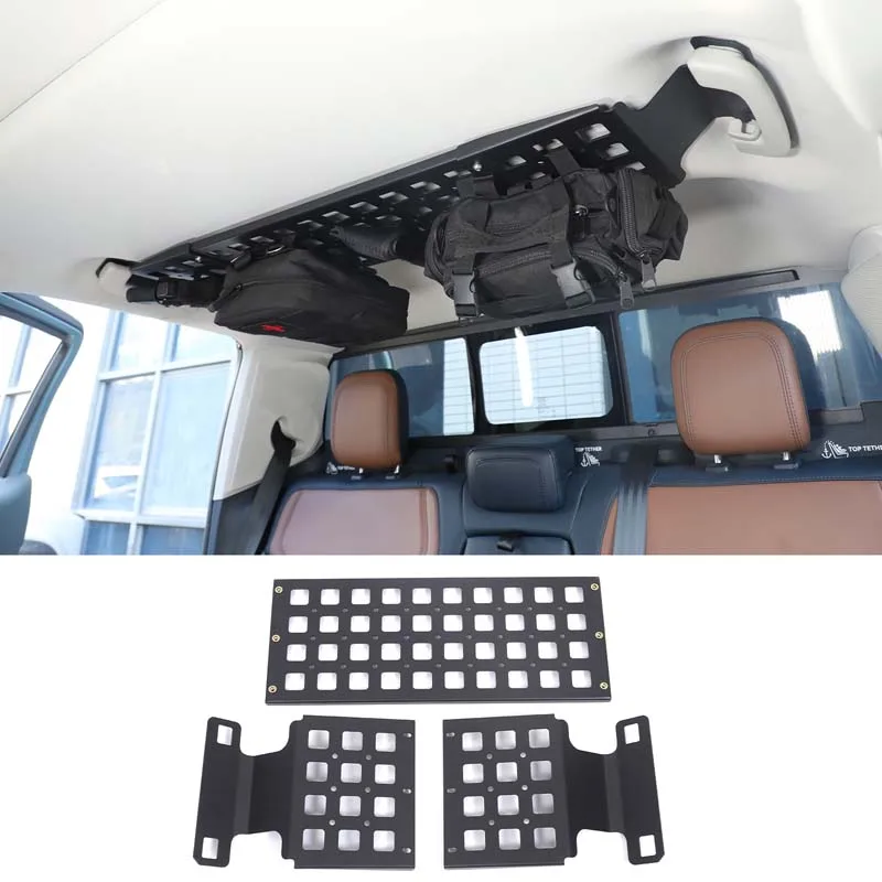 لفورد مافريك 2022-2025 + سبائك الألومنيوم الأسود سيارة الصف الخلفي حامل سقفي اكسسوارات التعديل الداخلي للسيارة #2