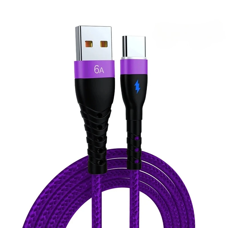 Vumpach 6A USB Type C Cable For Huawei P30 P40 Pro super Fast Charging Wire USB-C Charger Data Cord Samsung S21 ultra S20 Poco