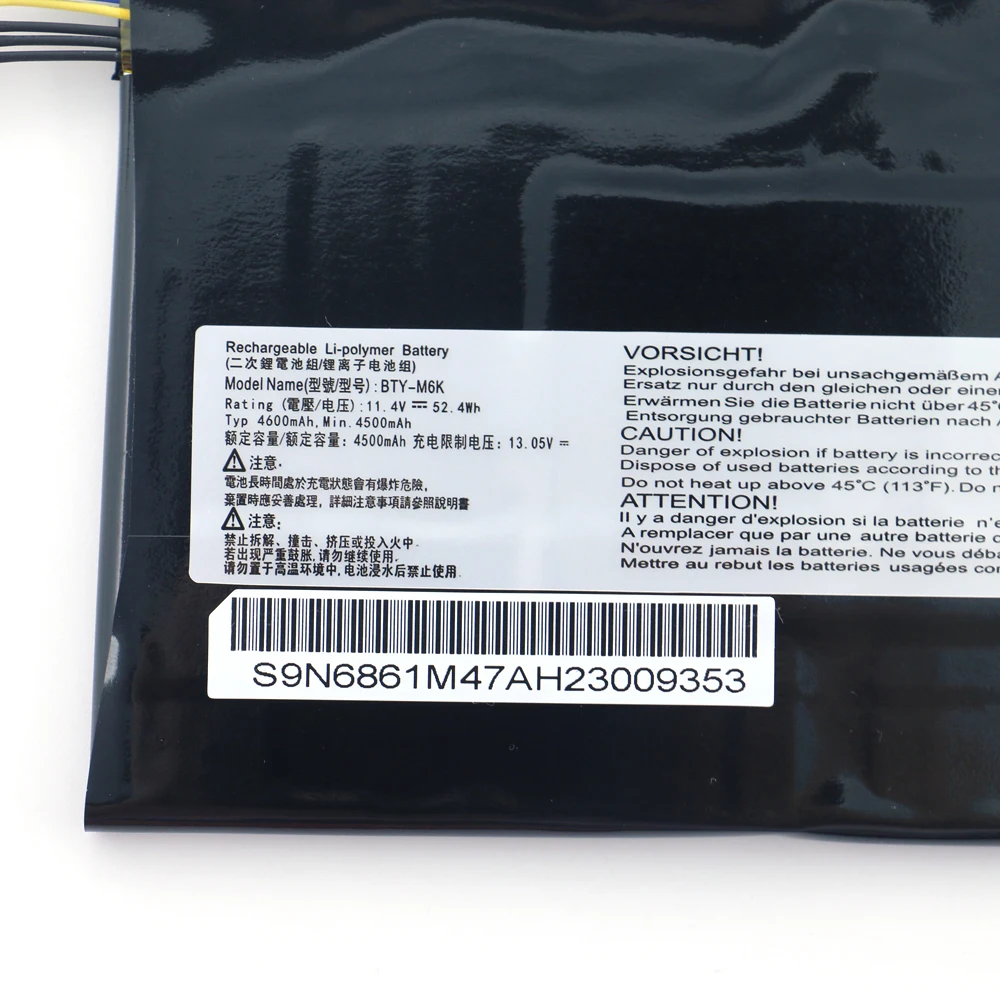 Imagem -02 - Bateria do Portátil para Msi Ms16r1 Ms-17b4 Ms-16k3 Gf63 8rc 8rd Gf65 9sd Bty-m6k 11.4v 52.4wh