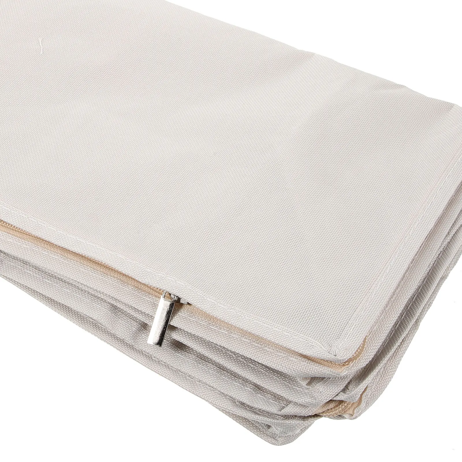 

Home Cloth Storage Organizer Foldable Large Fabric Quilt Storage Container with Zipper and Clear Window for Bedding