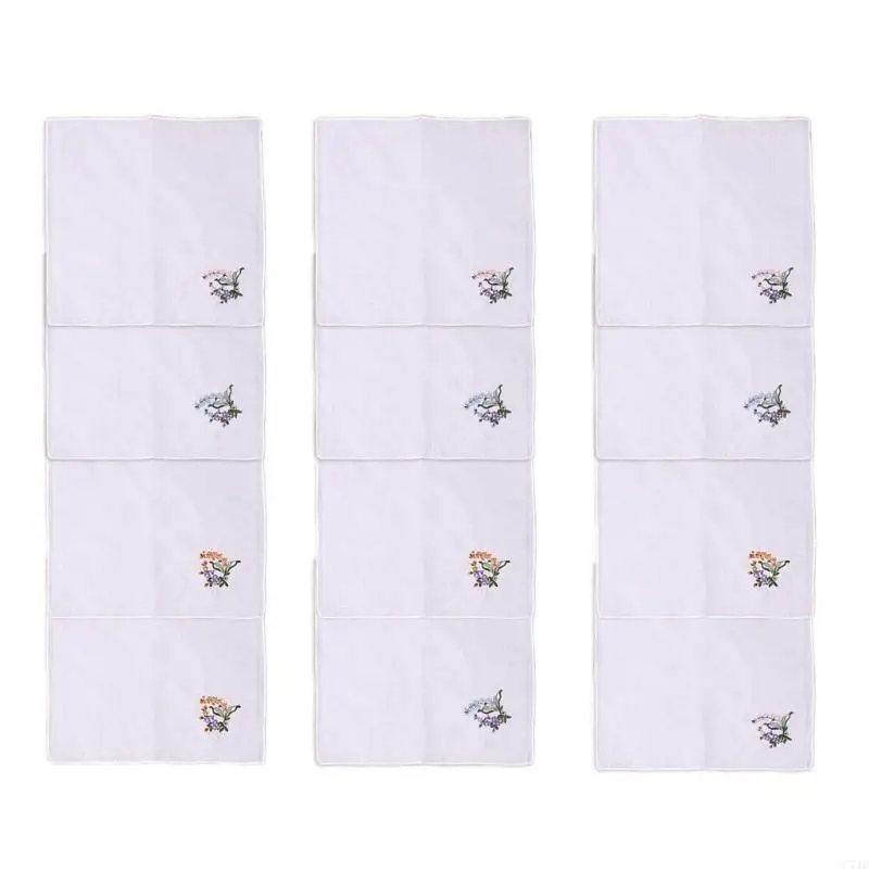 C71F 12 pezzi Fazzoletto morbido e sottile, alla con motivi cachemire, bandana quadrata per uomo d'affari