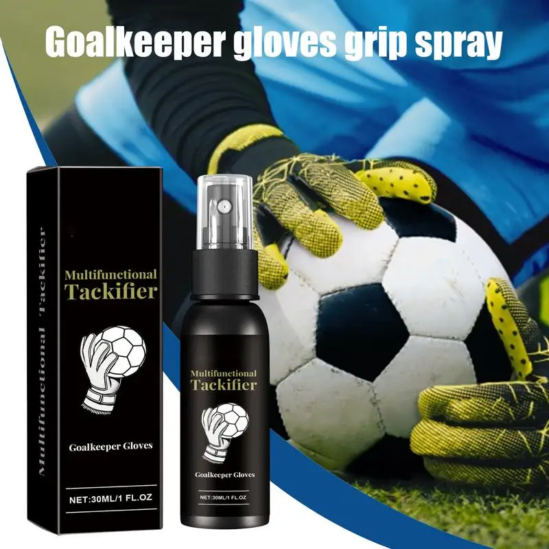 Spray per impugnatura per guanti da calcio Guanti delicati da 30 ml Lavare e preparare Guanti da portiere Spray efficace per impugnatura per guanti Spray per impugnatura sportiva