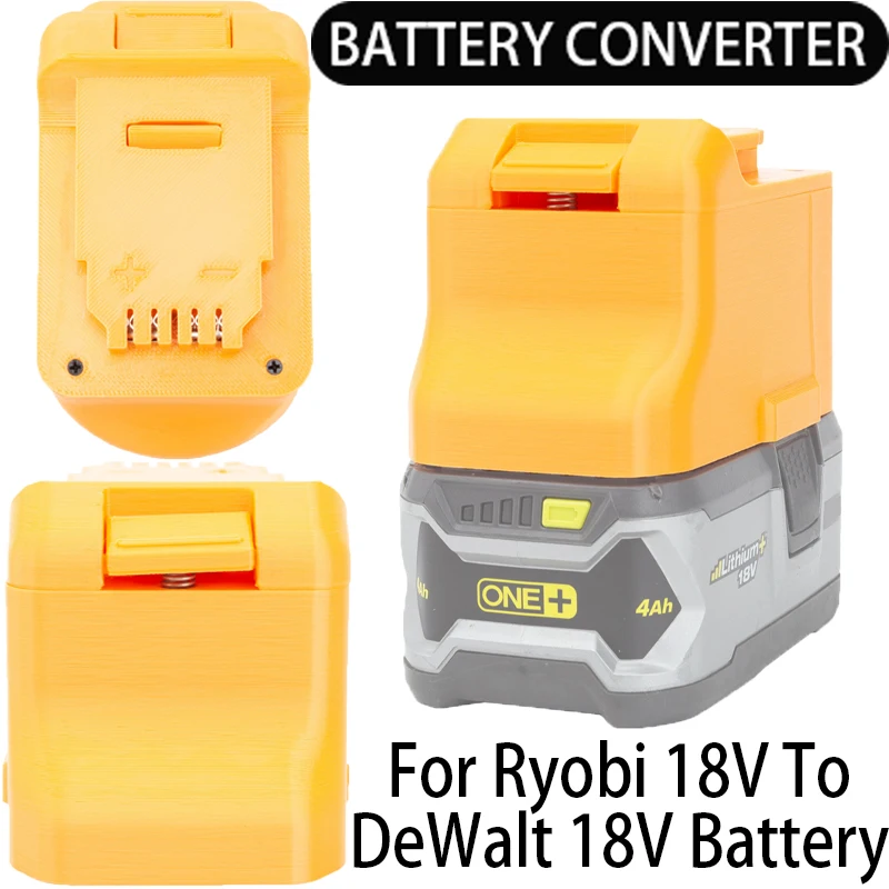 

Battery Converter for DeWalt 18/20V Li-Ion Tools Converts to Ryobi 18V Li-Ion Battery Adapter Power Tool Accessories