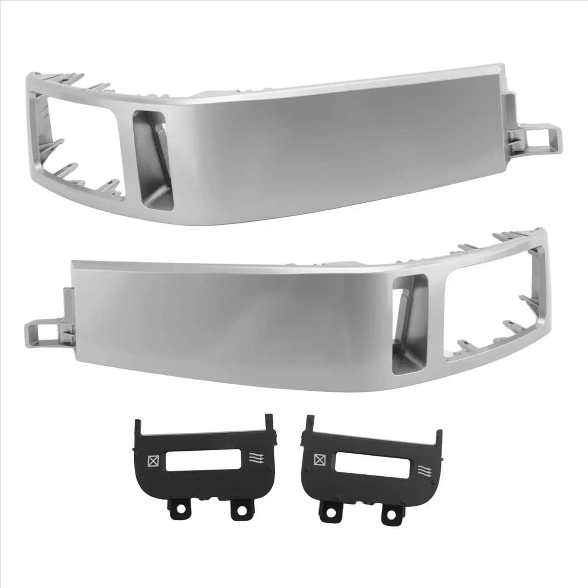 #15Y 2Pcs A/C Vents Plate Panel for Toyota Land Cruiser Prado 120,Car Air Conditioner Outlet,(plastic)
