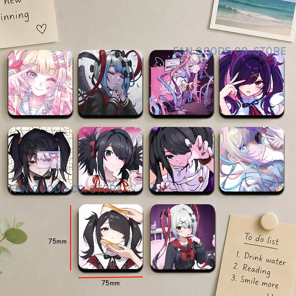N-Needy Streamer O-Overload Aimants de réfrigérateur magnétiques souples à transfert thermique, motif dessin animé mignon, cadeau